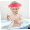 Baluue Bath Cap Ear Protection Cute Tiger Design Comfortable Boy Girl Shampoo Visor for Bath Hair Washing Shield for Boy Girl view 3