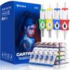 50Pcs Assorted #10 Bugpin Tattoo Cartridge Needles, Mixed Round Liner Shader Curved Magnum with Membrane, Disposable for Rotary Tattoo Machine view 1