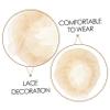 Beatifufu 10pcs Girls Dance Hair Nets Ballet Bun Net Bag Elastic Lace Hair Holder for Long view 3
