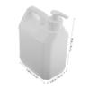 OHPHCALL Heavy-Duty Liquid Container with Pump Durable Plastic Jug with Handle for Water Sauces Soaps Leak Storage for Home and Kitchen view 2