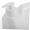 OHPHCALL Heavy-Duty Liquid Container with Pump Durable Plastic Jug with Handle for Water Sauces Soaps Leak Storage for Home and Kitchen view 3