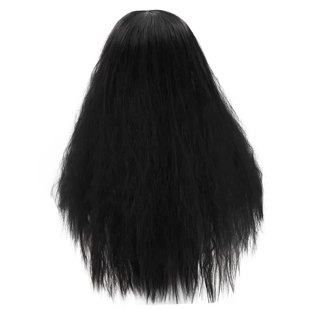 NOLITOY Long Curly Hair Wig Corn Perm Women's Fashion Wig Black Multi-occasion Fit