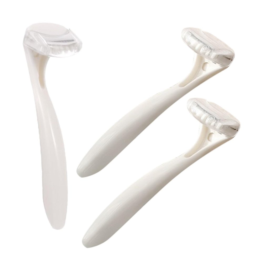 SOESFOUFU 3pcs Portable Mini Facial Hair Trimmer for Women Travel Manual Hair Removal Tool for Underarms and Intimate Areas Efficient and Lightweight Grooming