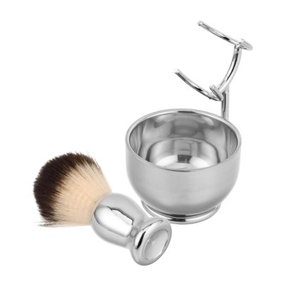 Beatifufu Men's Shaving Brush Set with Soft Nylon Bristles Shaving Bowl and Brush Stand for Convenient Storage and Hygienic Use for Wet and Grooming Needs