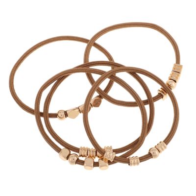 FOMIYES 5pcs Women Elastic Hair Ties Decorative Ponytail Holders Bracelets High-elasticity Hair Bands Soft Sturdy for All Hairstyles Versatile Accessories