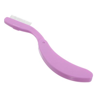 Baluue Folding Eyelash Comb and Brow Grooming Tool Portable Lash Separator for Eyebrows and Eyelashes Compact Dual-Purpose Design for and Daily Use Curved Shape for Comfortable Grooming
