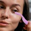 Baluue Folding Eyelash Comb and Brow Grooming Tool Portable Lash Separator for Eyebrows and Eyelashes Compact Dual-Purpose Design for and Daily Use Curved Shape for Comfortable Grooming view 4