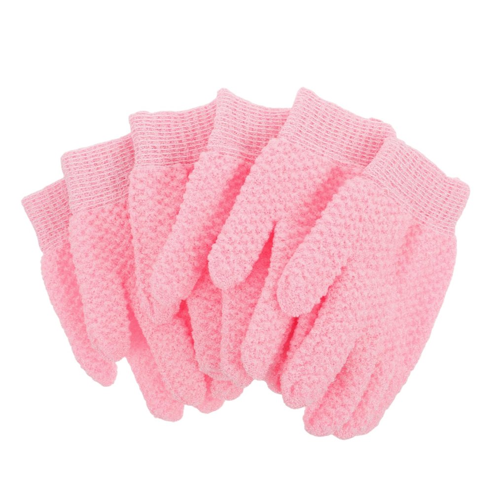FOMIYES 3pairs Dead Skin Removal Mitts Body Scrubbing Gloves Exfoliating Spa Mitts Heavy Duty Bathing Gloves for Women