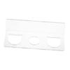 Baluue 1set Wall Mounted Hair Brush Holder Self Adhesive Acrylic Organizer for Bathroom and Hair Tools Storage with Extra Shelf Easy Install view 1