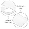 Baluue 1set Wall Mounted Hair Brush Holder Self Adhesive Acrylic Organizer for Bathroom and Hair Tools Storage with Extra Shelf Easy Install view 3