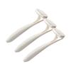 Baluue 3pcs Portable Mini Facial Hair Trimmer for Women Manual Hair Removal Razor for Body and Underarms Skin-friendly Travel Grooming Tool view 1