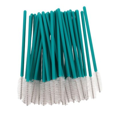 FOMIYES 50pcs Disposable Eyebrow and Eyelash Brushes Portable Nylon Applicators for Makeup Lash Extensions and Eyebrow Grooming Versatile Beauty Tools Kit Deep
