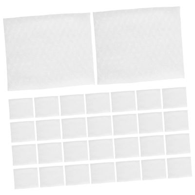 FOMIYES 800pcs Thick Cotton Squares Makeup Remover Pads Pearl Texture Hypoallergenic for Face Eyes and Lips Travel Friendly