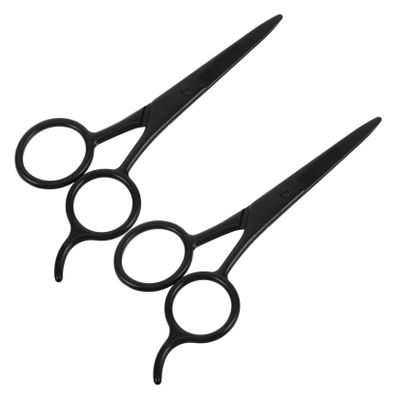 Beatifufu 2pcs Stainless Steel Facial Hair Scissors Beard and Eyebrow Grooming Portable Grooming Kit for Men and Women Lightweight and Versatile Trimming Tools