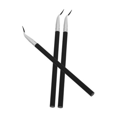 FOYTOKI 3pcs Eyeliner and Lip Liner Brush Long Handle Ergonomic Makeup Brushes for Precise Application Soft Durable Bristles for Eyebrow and Eyelid Travel-friendly Design