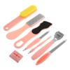 Baluue 1set Pedicure Foot File Kit Ergonomic Tool Dead Skin Removal Smooth Feet Care Materials User-Friendly Design view 1