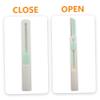 FOMIYES 3pcs Compact Eyebrow Razor Precision Trimmer Tools for Women Stainless Steel Micromesh Blades Travel-friendly Design for Daily Grooming Green Color view 3