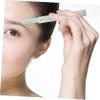FOMIYES 3pcs Compact Eyebrow Razor Precision Trimmer Tools for Women Stainless Steel Micromesh Blades Travel-friendly Design for Daily Grooming Green Color view 4