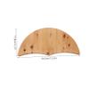 Anneome Wooden Foot Bath Tub Replacement Lid Elegant Splash Guard Cover for Soaking Compatible view 2