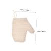 HAPINARY 2pcs Shower Gloves Exfoliating Mitt Body Scrub Gloves Cotton Material Deep Cleaning for Women Skin view 2