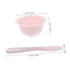 FOMIYES Silicone Facial Mask Mixing Bowl Set Kit with Spatula Measuring Spoon Comfortable Application for Spa for Face Use view 2