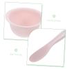FOMIYES Silicone Facial Mask Mixing Bowl Set Kit with Spatula Measuring Spoon Comfortable Application for Spa for Face Use view 4