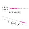 Mini Disposable Skinny Mascara Wands 50pcs Micro Eyelash Brush Small Pink Makeup Brush Applicators Eyebrow Spoolies (Skinny-C-Rose-50) view 3
