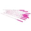 Mini Disposable Skinny Mascara Wands 50pcs Micro Eyelash Brush Small Pink Makeup Brush Applicators Eyebrow Spoolies (Skinny-C-Rose-50) view 4