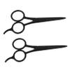 HAPINARY 2pcs Stainless Steel Beard Scissors Set for Men Precision Trimming Scissors for Beard Eyebrow and Facial Hair Grooming Portable Lightweight Design Finish view 1