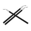 Baluue 3pcs Eyeliner Brush Long Handle Angled Bent Brushes for Makeup Concealer Separator Package view 1
