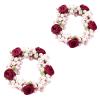 2PCS Pearl Hair Scrunchies for Women Hair Ties Scrunchies for Women No Damage Elastic Hair Bands for Thick and Curly Hair Ponytail Hair Bands Hair Scrunchies Hair Ropes Accessories for Women view 1