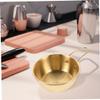 FOMIYES 2pcs Ergonomic Handle Shaving Foam Bowl Stainless Steel Shaving Bowl for Men Men's Grooming Travel Container Barbershop Accessory view 4