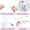 20 Sets Mascara Wand Tube Set Eyelash Spoolies Diamond Mascara BrushesBrush Makeup Tool Applicator Eyelash Brush Tubes Makeup Brush (Diamond-2-MlX) view 2