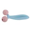 Beatifufu Shaped Manual Facial Massager Face Roller Skincare Tool for Women Muscle Relaxation Eye Puffiness Relief Portable and Lightweight Blue view 1