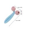 Beatifufu Shaped Manual Facial Massager Face Roller Skincare Tool for Women Muscle Relaxation Eye Puffiness Relief Portable and Lightweight Blue view 2