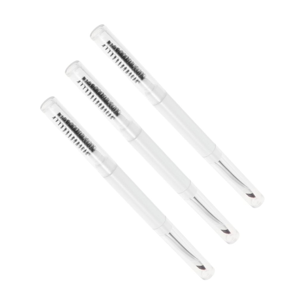 Didiseaon Professional Double-ended Set Makeup Brush for Eyebrow Lash Concealer Flat Brush Spiral Brow Mascara Compact