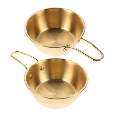 Mikinona 2pcs Stainless Steel Shaving Bowl for Men Grooming Equipment Travel Shaving Bowl Lather Cup