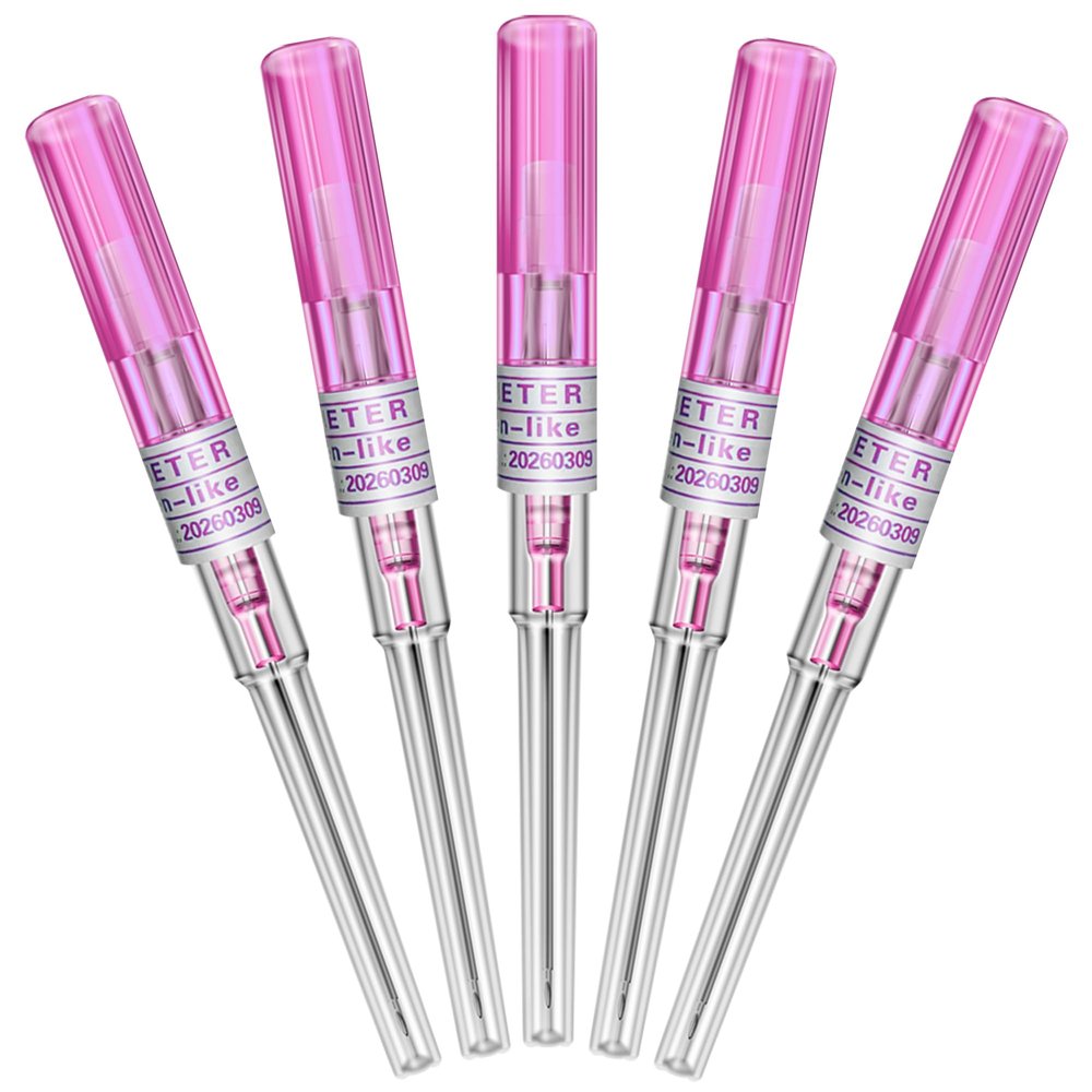 Catheter Piercing Needles - Autdor 5Pcs Catheter Needles 20 Gauge IV Catheter Needles Ear Nose Piercing Needles Stainless Steel Hollow Needles for Ear Nose Lip Tongue Belly Cartilage Piercing Kit