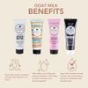 Dionis Goat Milk Skincare Bath & Body Starter Set - Assorted 1oz Scented Travel Size Hand Cream, Foot Cream, Body Lotion, Shave Butter In a Gift Box - Mini Self Care Gifts, Cruelty Free For Dry Skin view 2