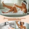 Bikini Trimmer for Women, 5-in-1 Waterproof Electric Razors for Women, Rechargeable Pubic Hair Trimmer, Electric Shaver with Travel Pouch, Body Shaver for Private Area Underarm Leg Face Nose, White view 4