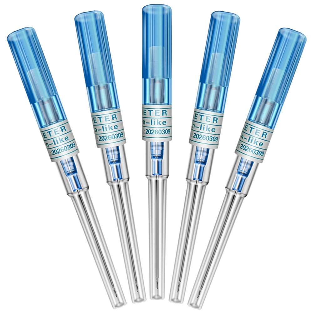 Catheter Piercing Needles - Autdor 5Pcs Catheter Needles 22 Gauge IV Catheter Needles Ear Nose Piercing Needles Stainless Steel Hollow Needles for Ear Nose Lip Tongue Belly Cartilage Piercing Kit