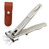 BIUDECO 360degree Rotary Nail Clipper Long Handle Toenail Trimmer File Nail Cutter for Women Men Leather Case Gadgets for Men view 1