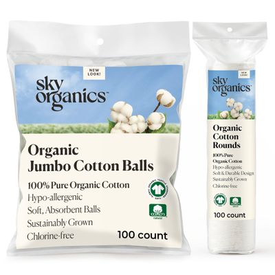 Cotton Balls 100 ct & Cotton Rounds 100 ct