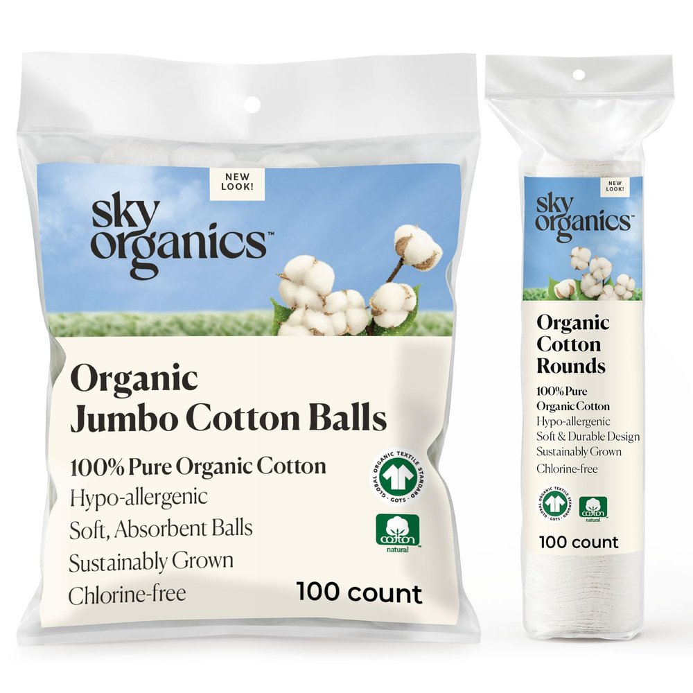Cotton Balls 100 ct & Cotton Rounds 100 ct