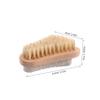 Beatifufu 2pcs Pumice Stone Foot Brush Handle for Dead Skin Exfoliation and Nail Cleaning Natural Boar Bristle for Refreshing Foot Care view 2