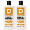 Duke Cannon Supply Co. 2-in-1 Hair Wash - Masculine Scent - Gentle Cleansing Hair Wash For Men - Stimulating Hair Shampoo & Conditioner - Strengthens Hair - Sawtooth - 2 Pack (14 oz) view 1