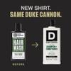 Duke Cannon Supply Co. 2-in-1 Hair Wash - Masculine Scent - Gentle Cleansing Hair Wash For Men - Stimulating Hair Shampoo & Conditioner - Strengthens Hair - Tea Tree & Midnight Swim - 2 Pack (14 oz) view 4