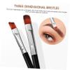 Beatifufu 6pcs Eyebrow Brush Angled Flat Brushes for Precise Eyebrow Makeup Easy to Use Lightweight for Filling and Shaping Brows for Women Beauty Routine view 2