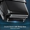 Electric Razor, Emochies Electric Shaver for Men,Upgraded Foil Shaver with 3 Speeds, Double Floating Blade IPX7 Waterproof Wet/Dry LED Display USB Type C Rechargeable Vibrant Gray view 3