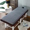 Gray/b(t),185 * 70cm,LDLCYCN 6Cm Memory Foam Topper for Massage Table Massage Bed Pad with Hole Lash Bed Mattress Pad with Elastic Band Spa Bed Cushion Topper Protective Pad for Beauty Salon view 1